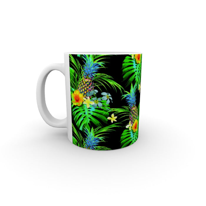11oz Ceramic Mug - Tropical Black - printonitshop
