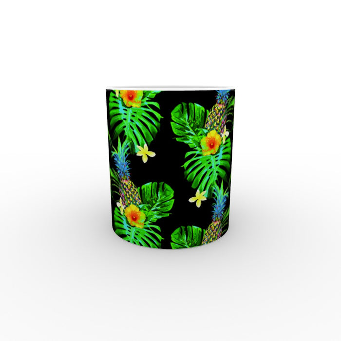 11oz Ceramic Mug - Tropical Black - printonitshop