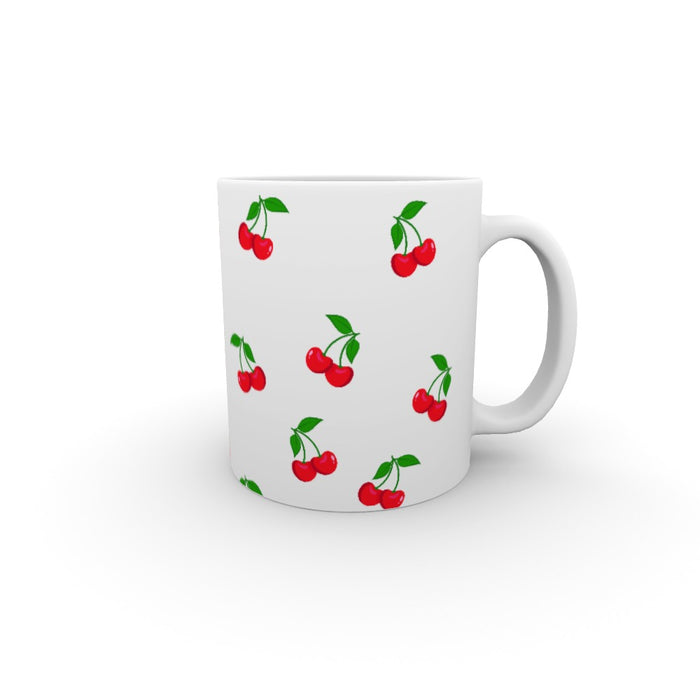 11oz Ceramic Mug - White Cherries - printonitshop