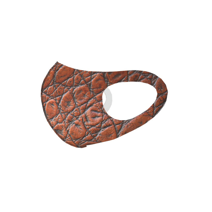 Ear Loop Mask - Brown Croc - printonitshop