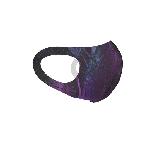 Ear Loop Mask - Purple Feathers - printonitshop