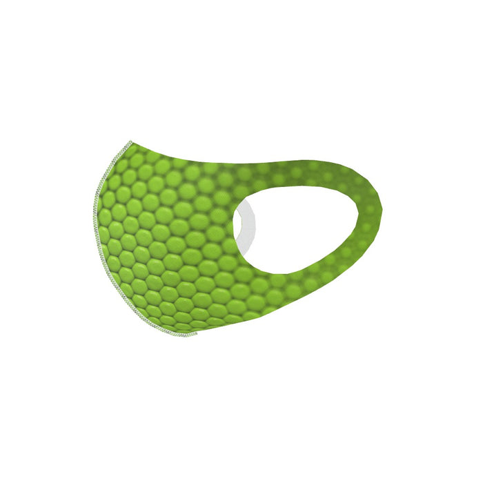 Ear Loop Mask - Undulating Green - printonitshop
