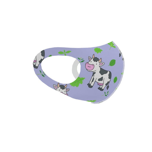 Ear Loop Mask - Violet Cows - printonitshop