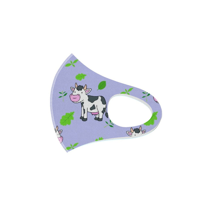 Ear Loop Mask - Violet Cows - printonitshop