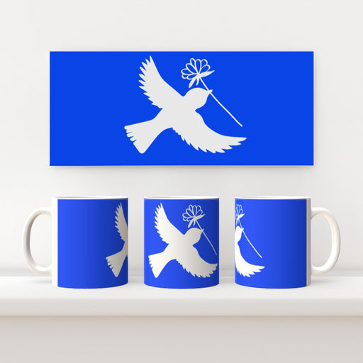 11oz Ceramic Mug - Blue Dove - printonitshop