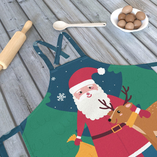 Apron - Santa and the Reindeer - printonitshop