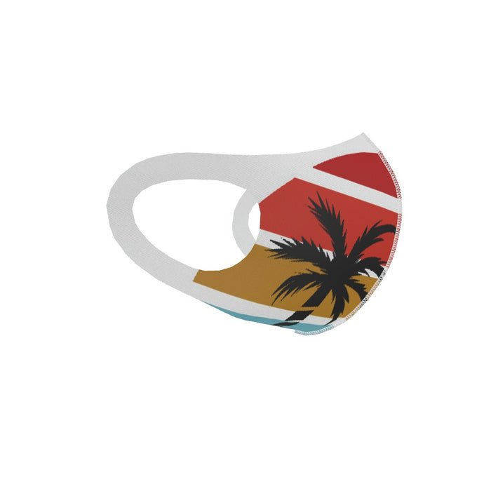 Ear Loop Mask - Palm and Background - printonitshop