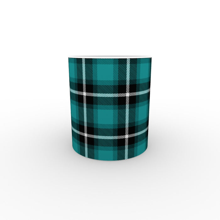 11oz Ceramic Mug - Textured Fabric Blue - printonitshop