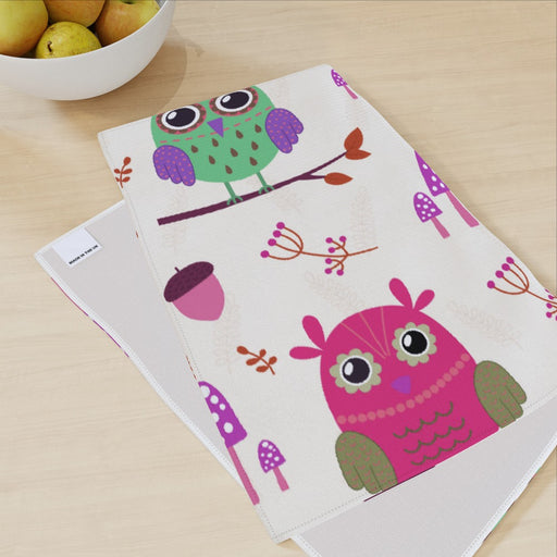 Tea Towel - Owl Friends - printonitshop