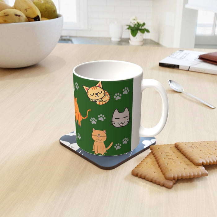 11oz Ceramic Mug - Cat Friends - printonitshop