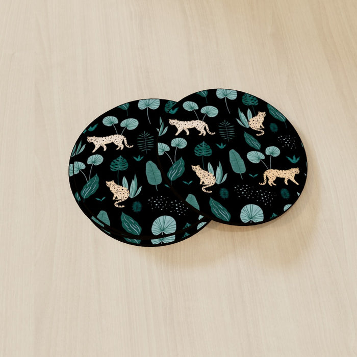 Coasters - Lazy Leopard - printonitshop