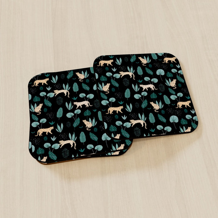 Coasters - Lazy Leopard - printonitshop