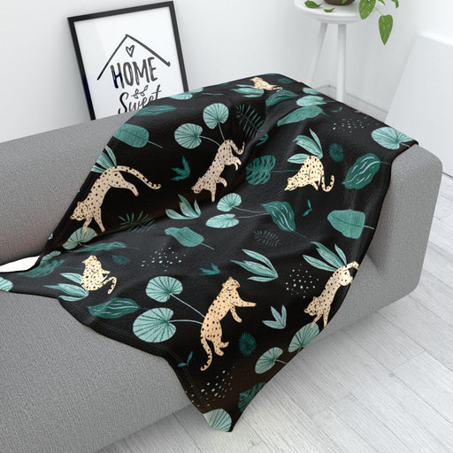 Blanket - Lazy Leopard - printonitshop