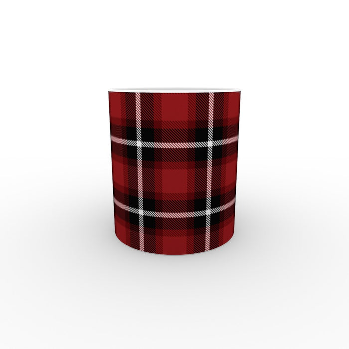 11oz Ceramic Mug - Textured Fabric Red - printonitshop