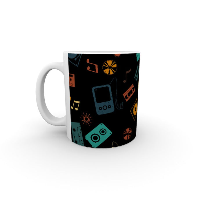 11oz Ceramic Mug - Retro Music - printonitshop