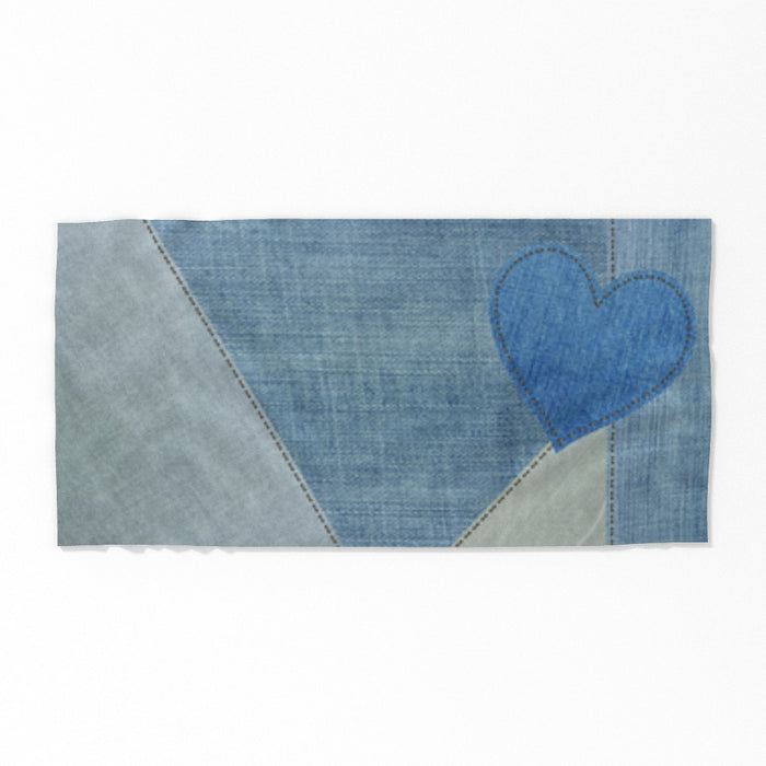 Towel - Denim Heart - Print On It