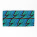 Towel - Abstract Waves Blue/Green - Print On It