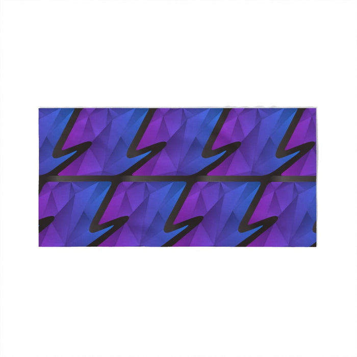 Towel - Abstract Waves Blue/Purple - Print On It