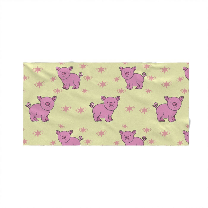 Towel - Pigs on Yellow - Print On It