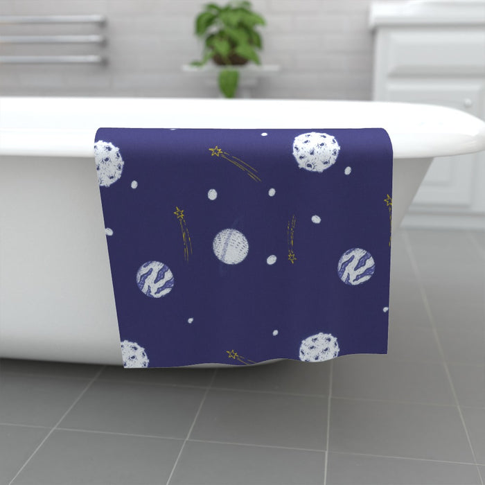 Towel - Planets Blue - Print On It