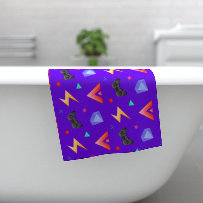 Towel - Gamers Play Purple - Print On It