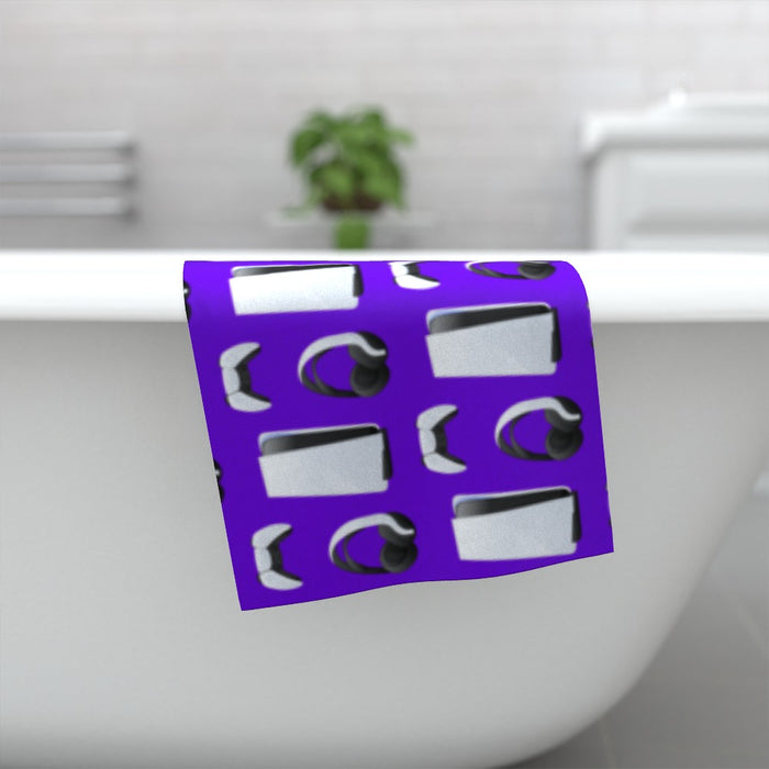 Towel - PS New Gaming Purple - Print On It