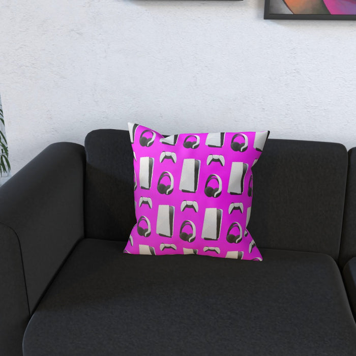 Cushion - PS New Gaming Pink - printonitshop