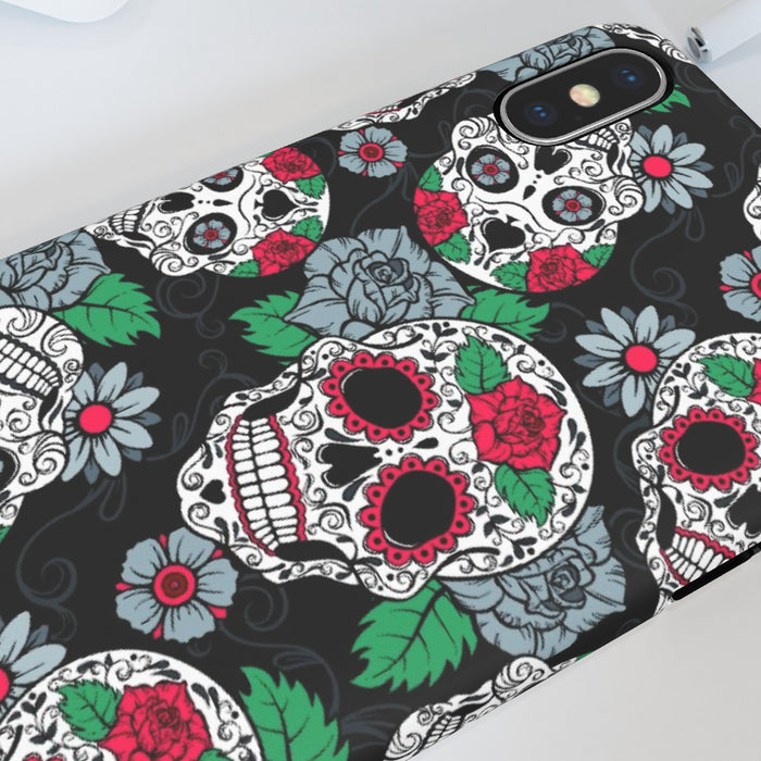 iPhone Cases - Skulls and Roses - printonitshop