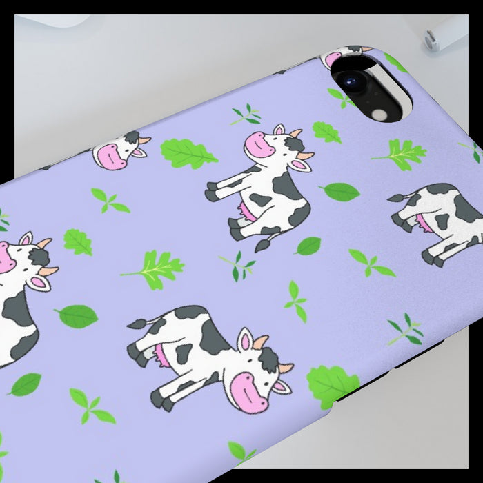 iPhone Cases - Cows on Violet - printonitshop