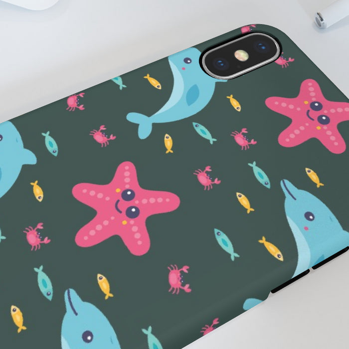 iPhone Cases - Dolphin and Starfish - printonitshop
