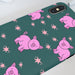 iPhone Cases - Pigs on Green - printonitshop