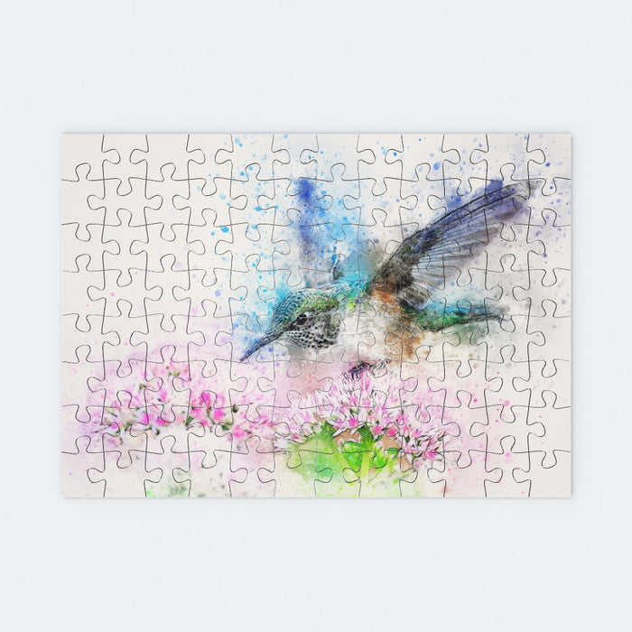 Jigsaw - Watercolour Hummingbird - printonitshop