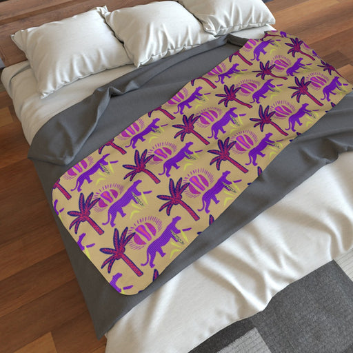 Blanket Scarf - Purple Panther - printonitshop