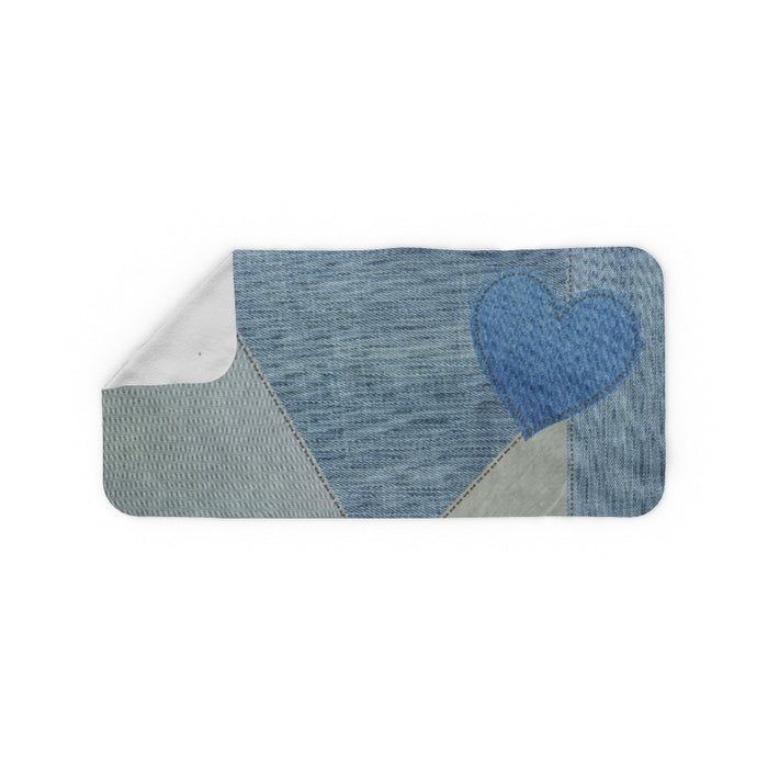 Blanket Scarf - Denim Heart - printonitshop