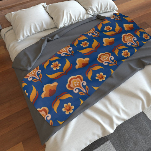 Blanket Scarf - Stamen Blue - printonitshop