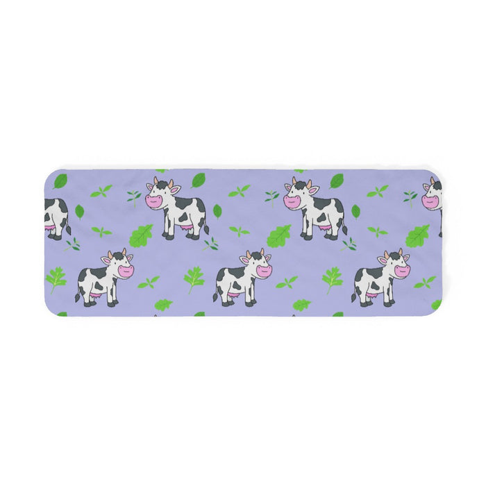 Blanket Scarf - Cows on Violet - printonitshop
