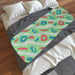 Blanket Scarf - Pattern Light Green - printonitshop