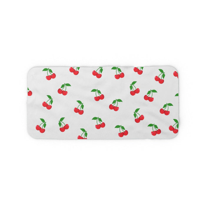 Blanket Scarf - White Cherries - printonitshop