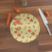 Glass Chopping Board - Autumn Leaves Cream - printonitshop