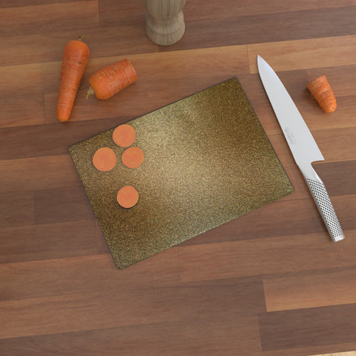 Glass Chopping Board - Golden Shimmer - printonitshop