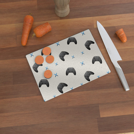 Glass Chopping Board - XBoxing 2 Cream - printonitshop