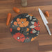 Glass Chopping Board - Orange Flowers - printonitshop