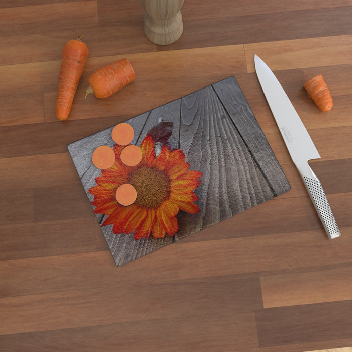 Glass Chopping Boards - Flower Fresh - printonitshop
