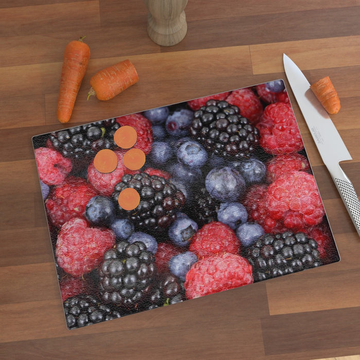 Glass Chopping Board - Berries - printonitshop