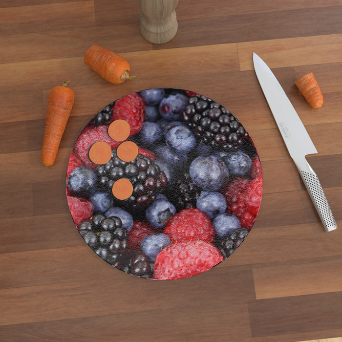 Glass Chopping Board - Berries - printonitshop
