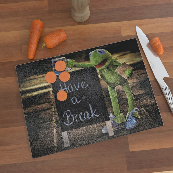 Glass Chopping Boards - Have a Break - printonitshop