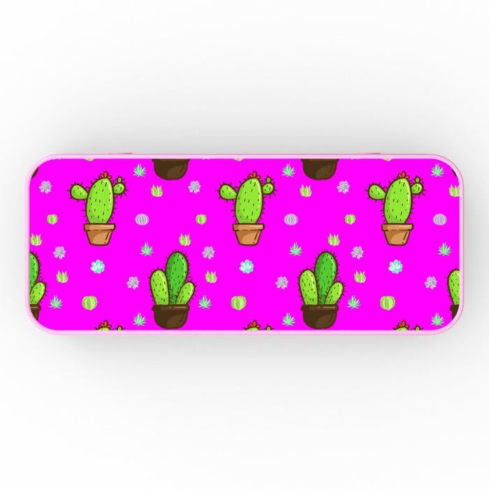 Pencil Tins - Cactus on Pink - printonitshop