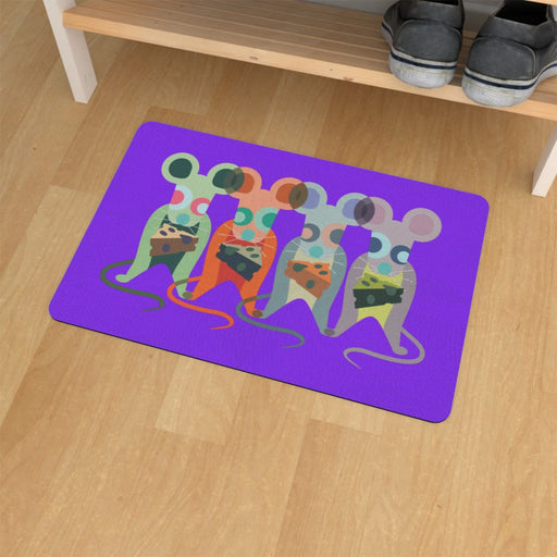 Floor Mats - Mice on Purple - printonitshop