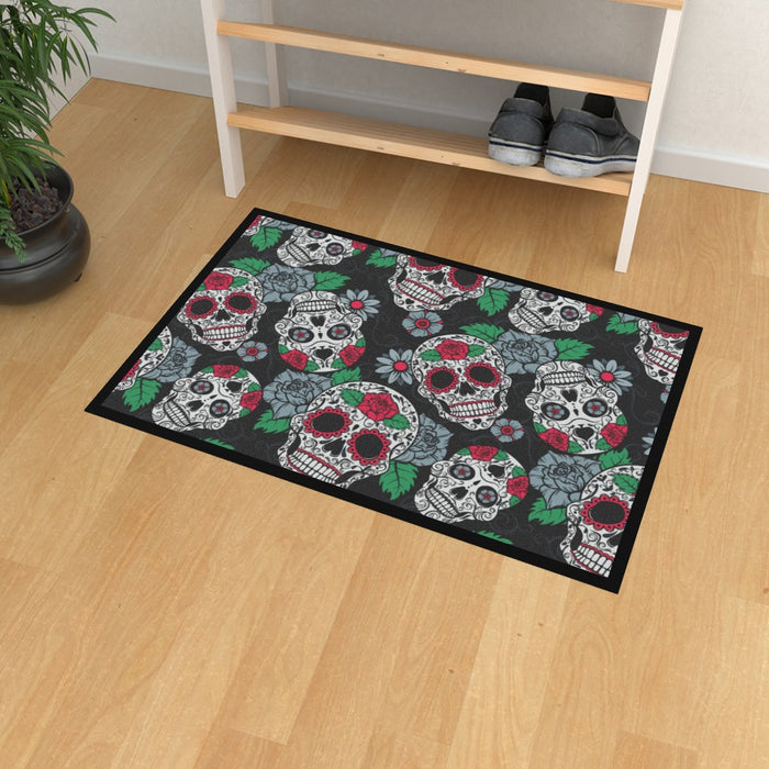 Floor Mats - Skulls and Roses - printonitshop