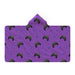 Hooded Blanket - X Boxing Purple - printonitshop